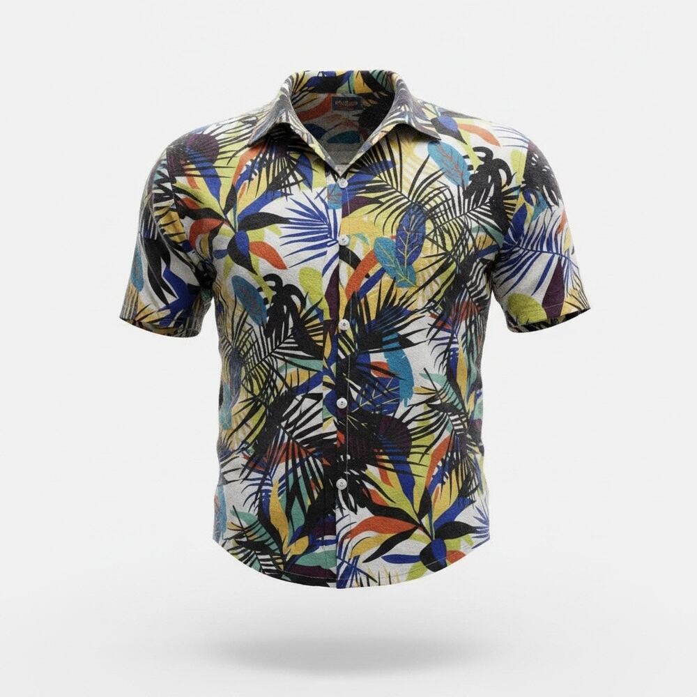 TAILOR PAL LOVE 2XL Vivid Multicolor HAWAIIAN SHORT SLEEVE COLORFUL Beach A139